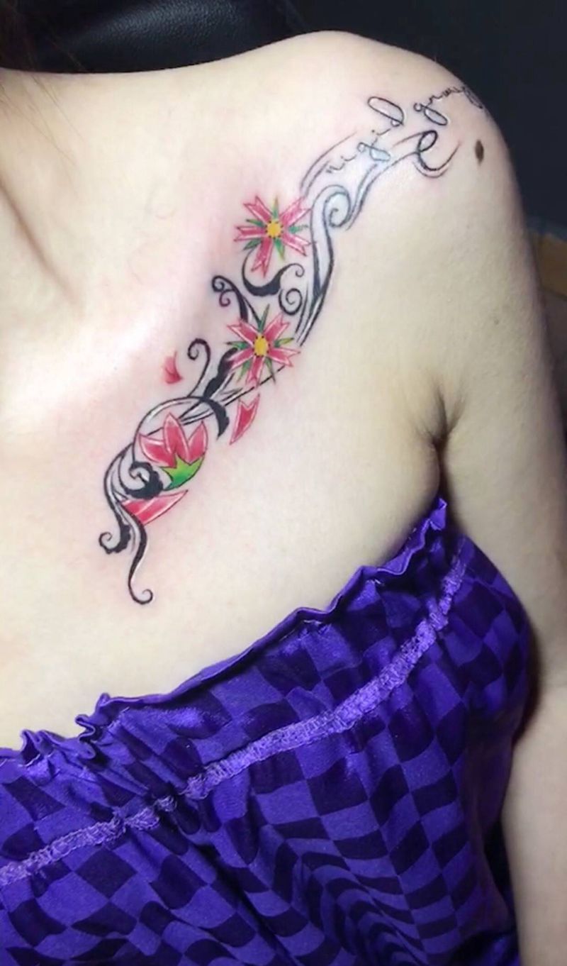 小樱花纹身图片