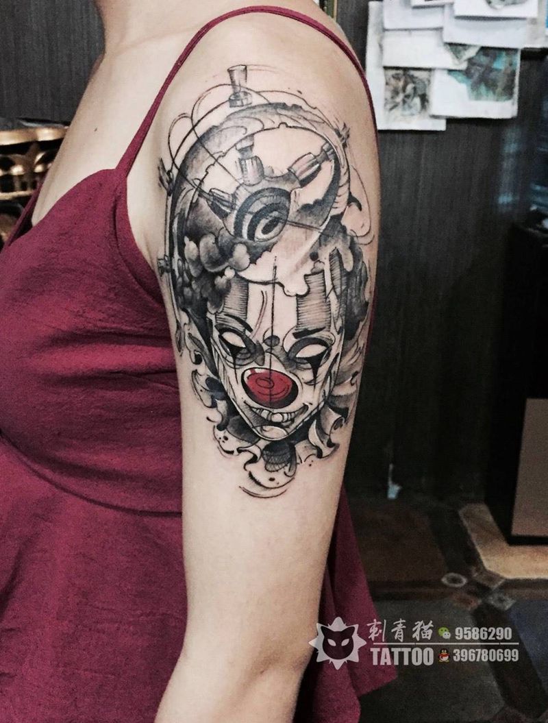 小丑纹身图片