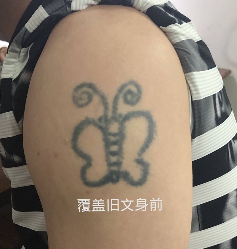 狼图腾覆盖旧纹身纹身图片_手臂纹身图案