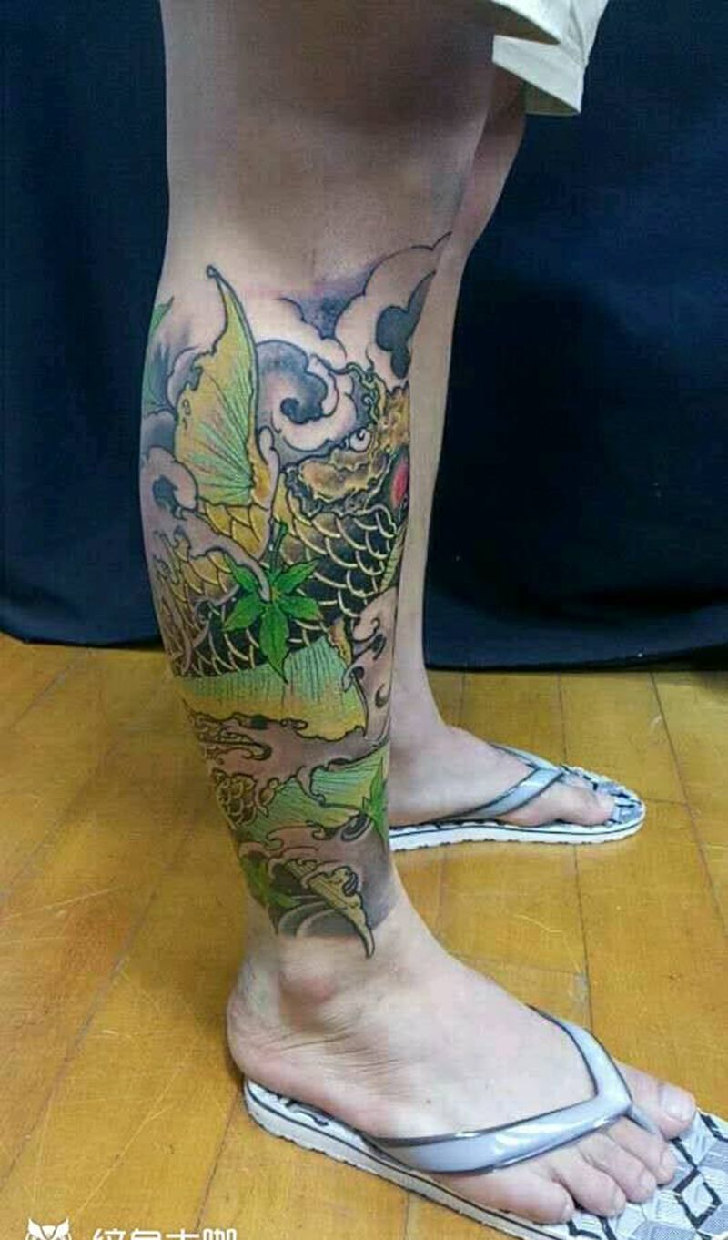 鲤鱼纹身图片