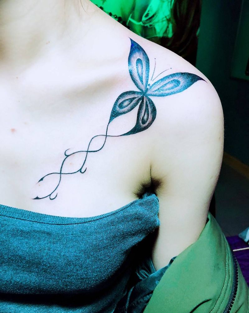 小蝴蝶纹身图片
