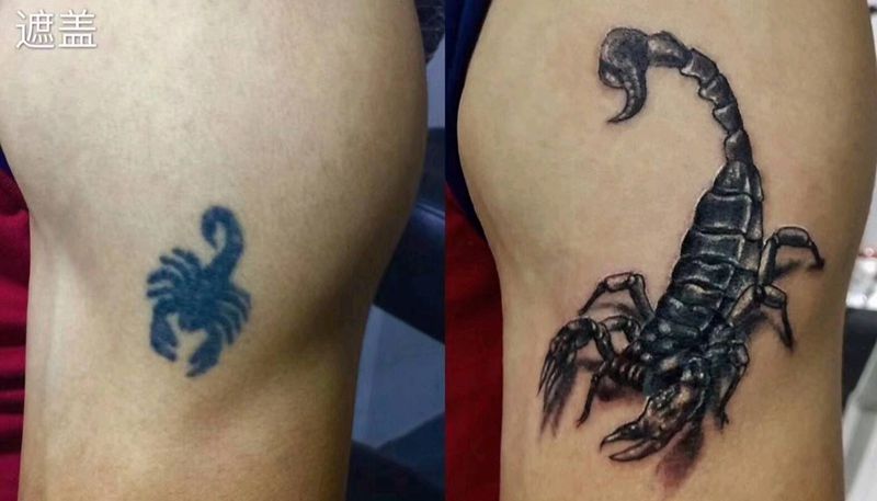 蝎子纹身图片_手臂纹身图案