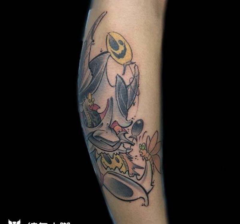 般若纹身图片_手臂新传统般若纹身图案