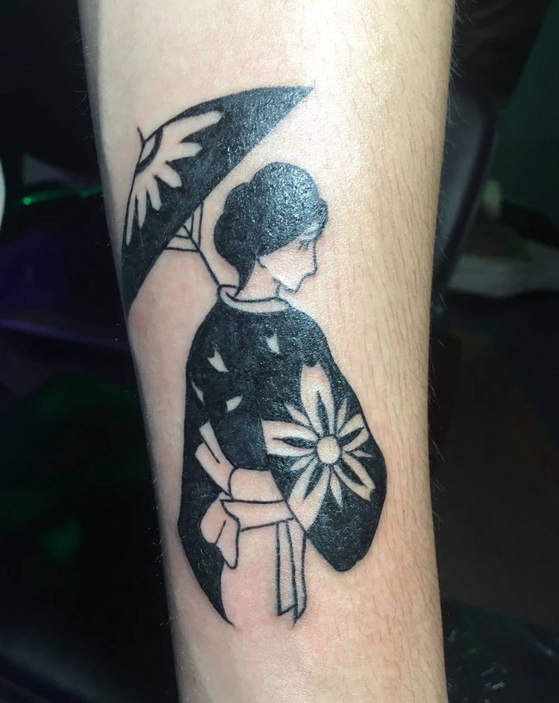 小艺妓纹身图片