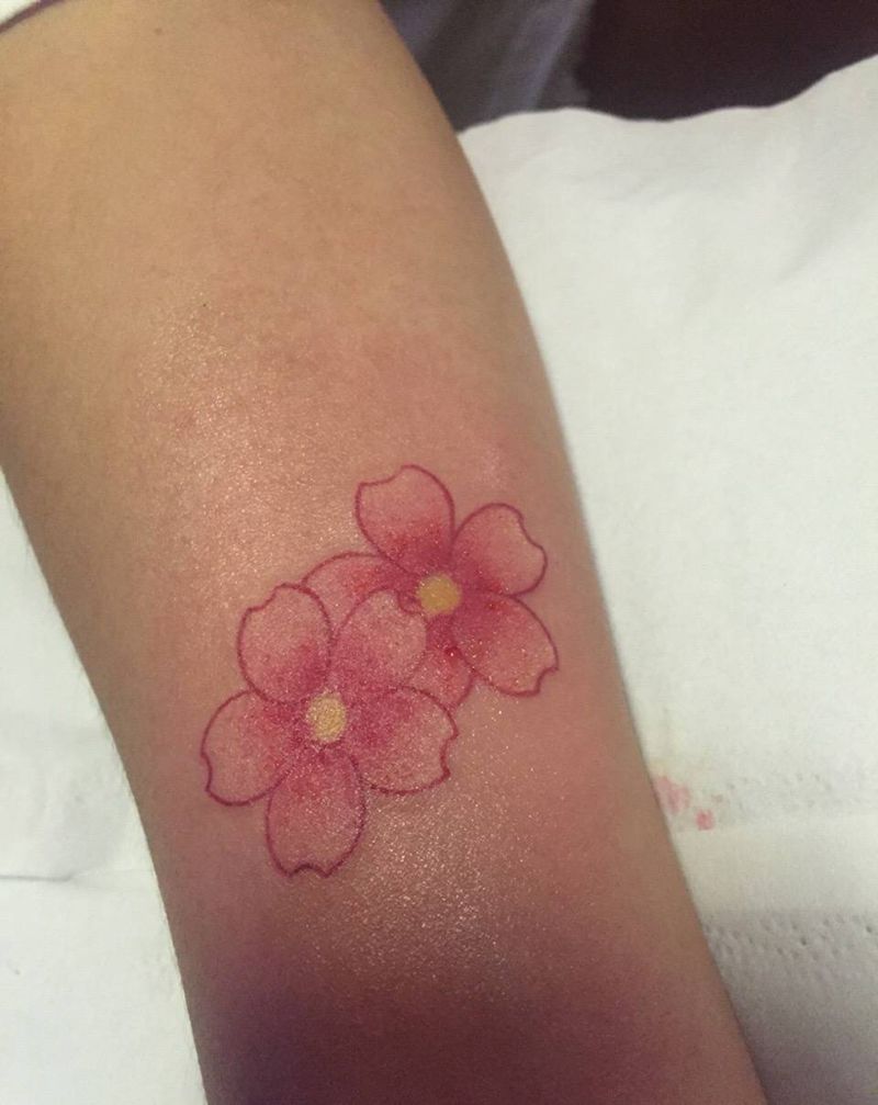 樱花纹身图片