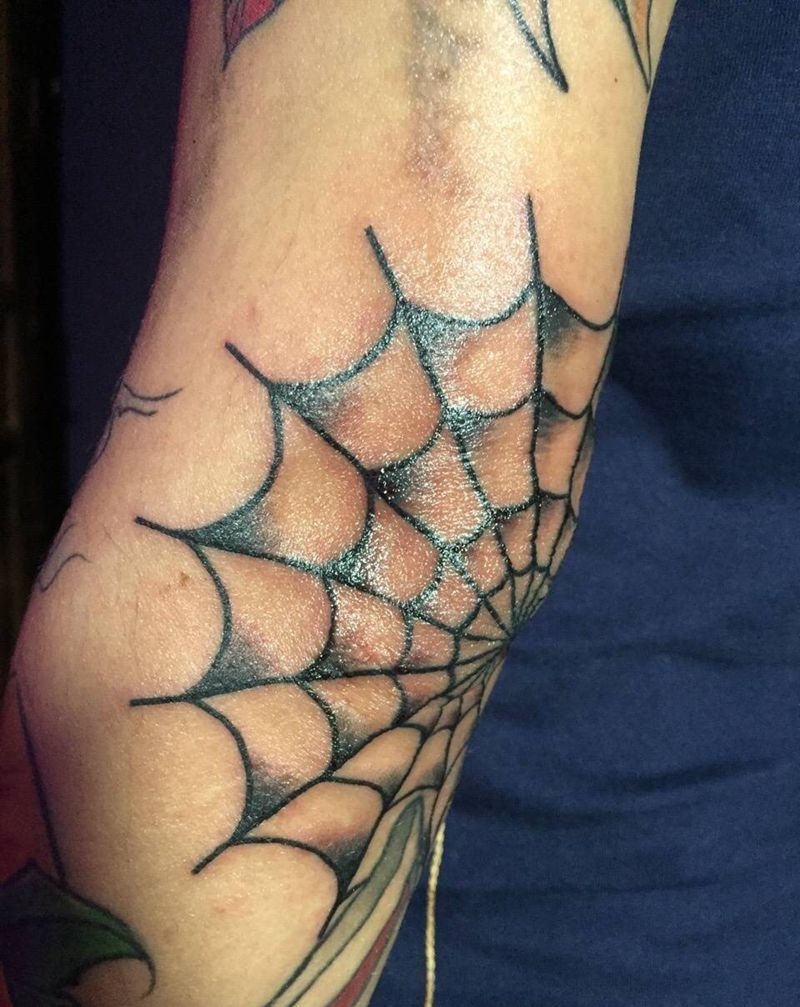 肘部 网纹身图片