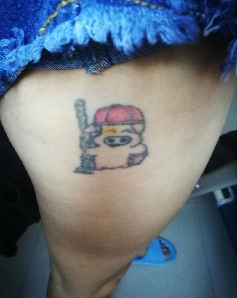 抽象水彩纹身图片