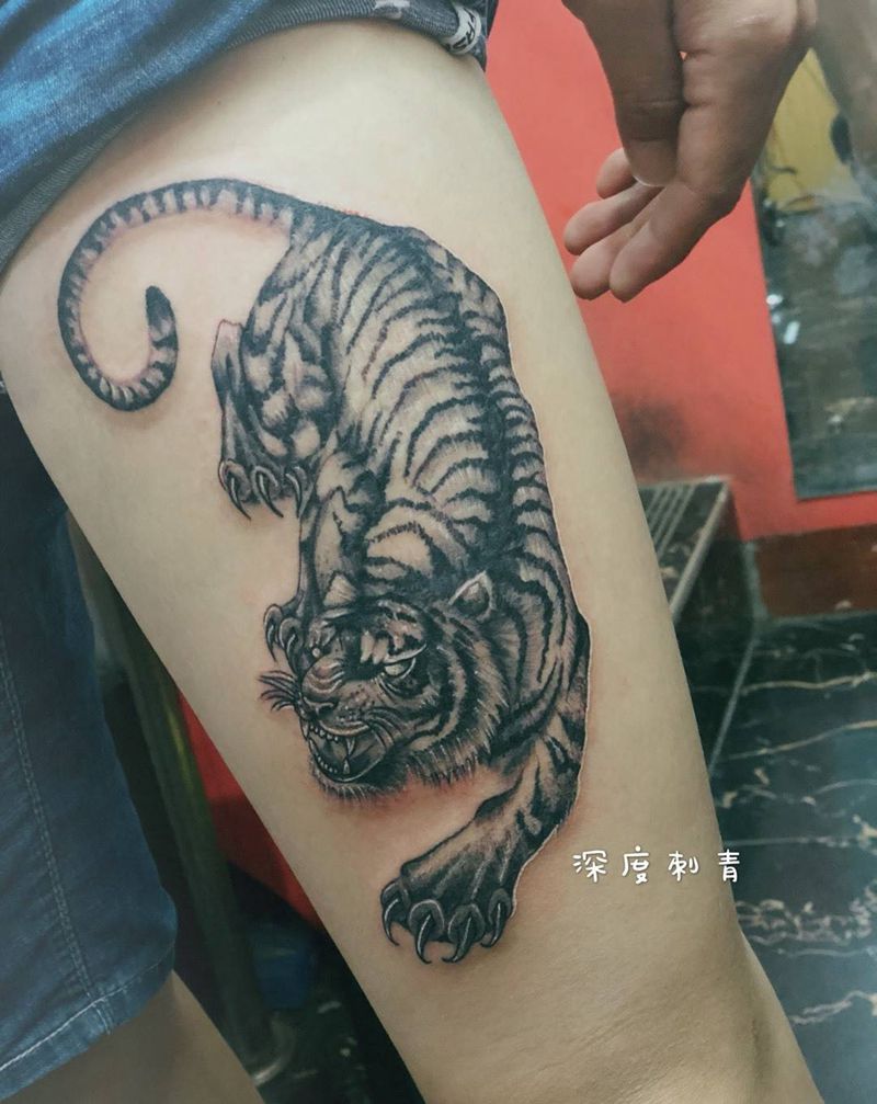 老虎纹身图片