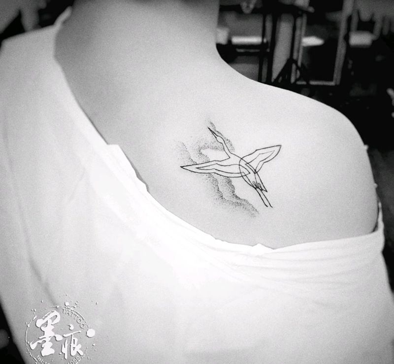 小图纹身图片_清新几何字符动物原创成品纹身图案