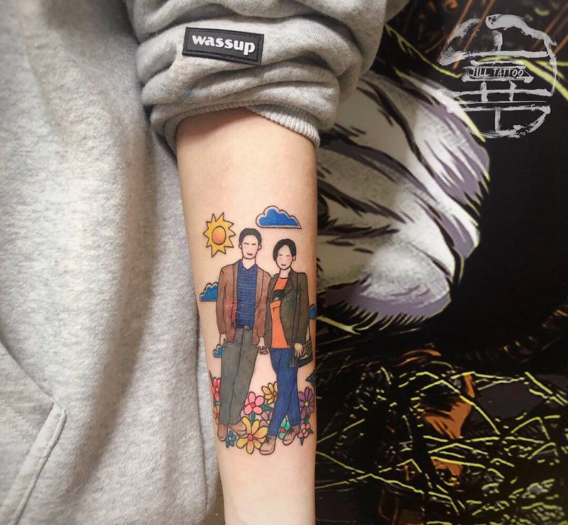 遮盖照片纹身图片_照片纹身图案