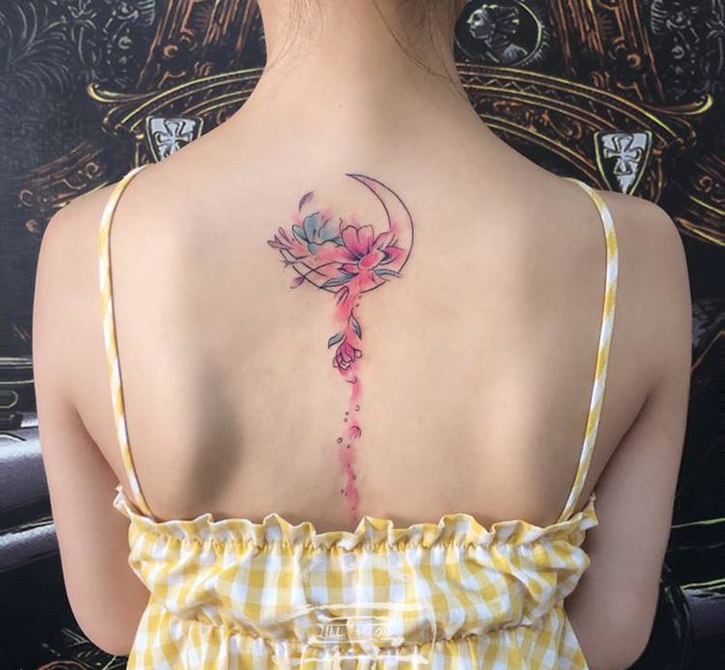 小清新纹身图片_背部手臂小清新纹身图案