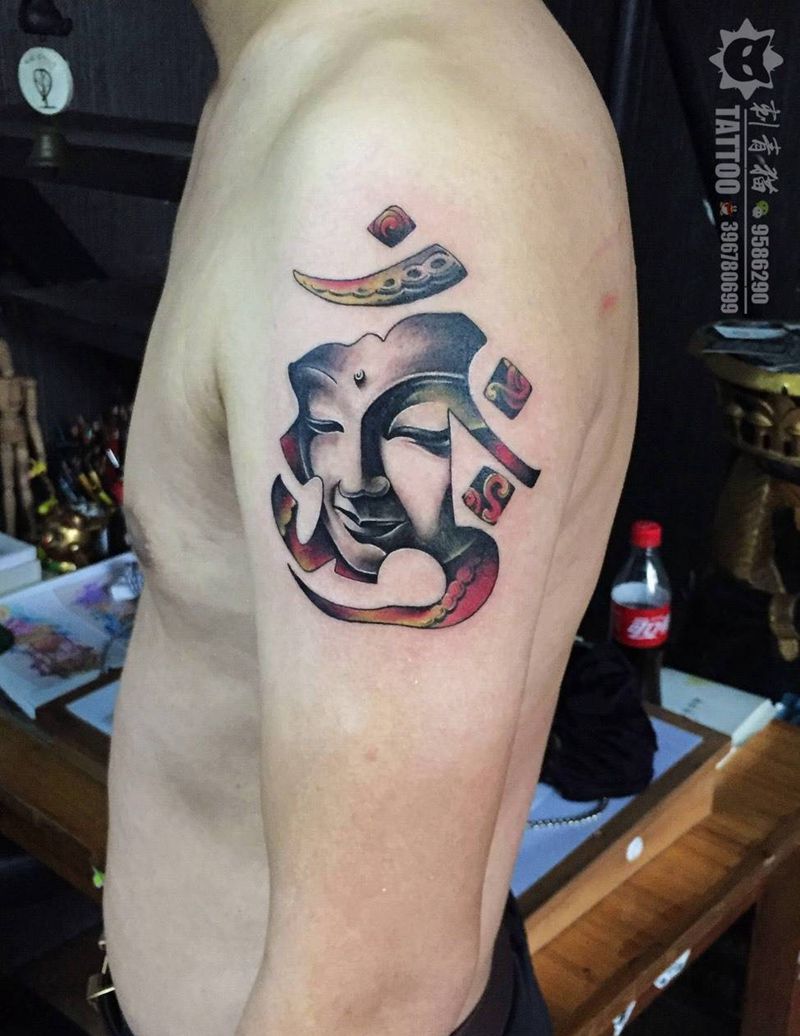 如来纹身图片_成品手部传统人物宗教如来纹身图案