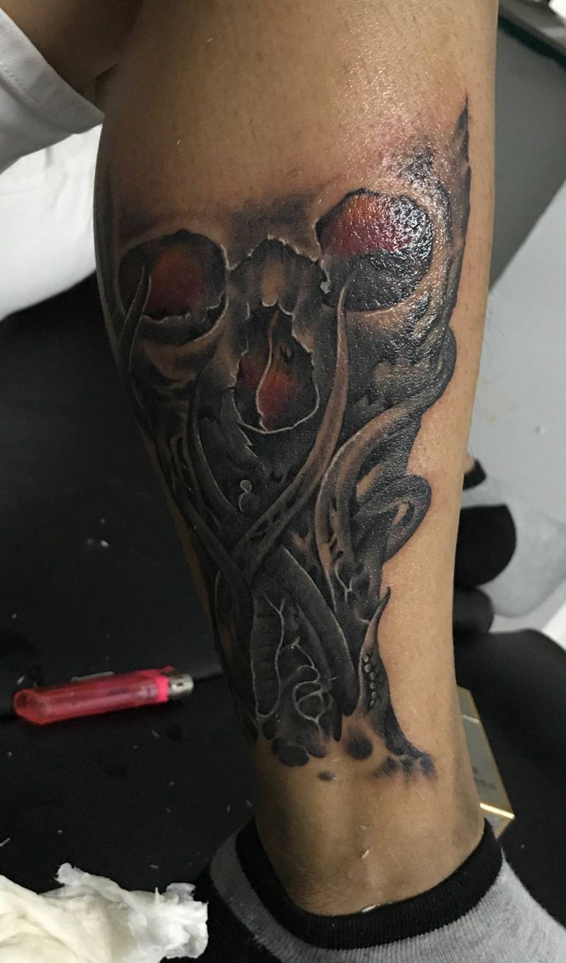 骷髅纹身图片