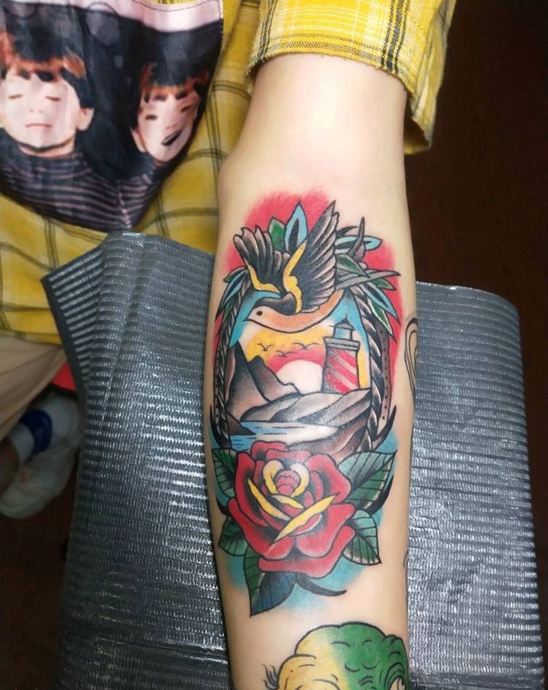 school纹身图片_手部手臂Old SchoolNew School纹身图案