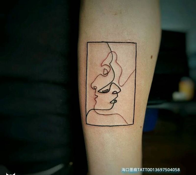 个性图案纹身图片_手臂手部清新几何成品纹身图案