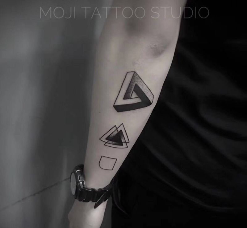 几何纹身图片