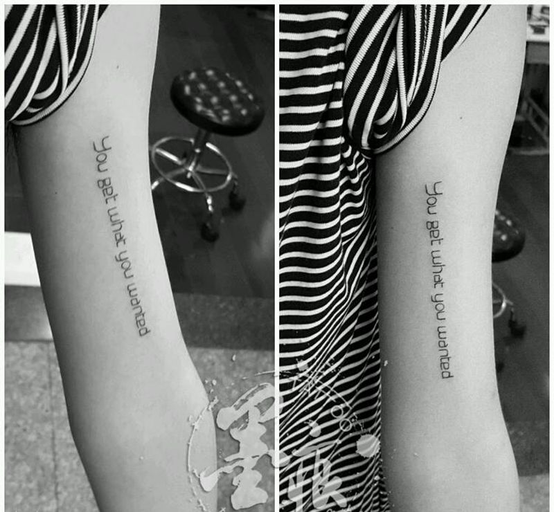 一些小字母纹身图片_几何字符纹身图案