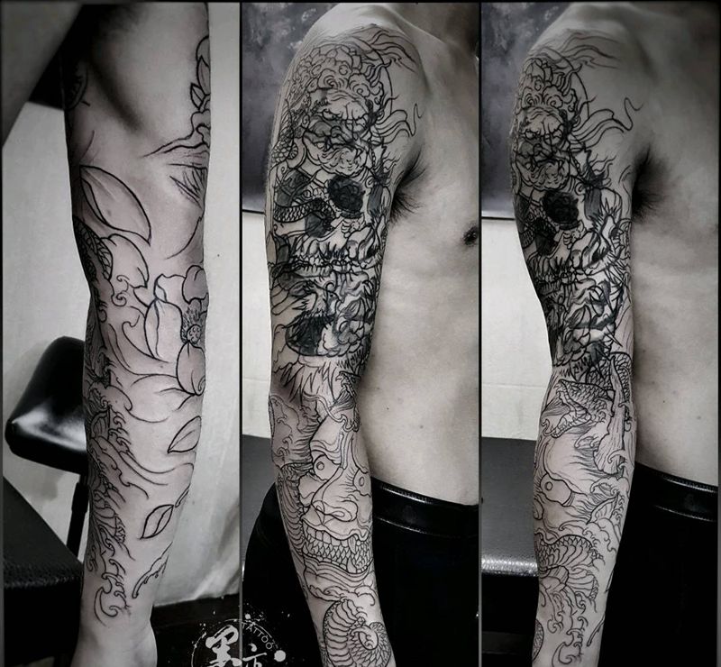 遮盖纹身图片_原创纹身图案