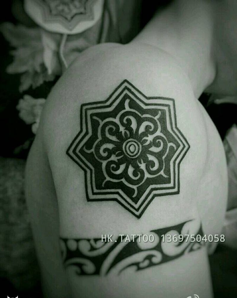 早期纹身作品纹身图片_手臂手部欧美清新几何静物图腾原创成品纹身图案