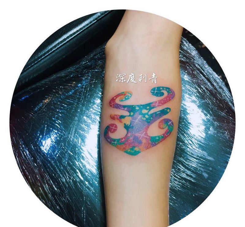 彩色纹身图片