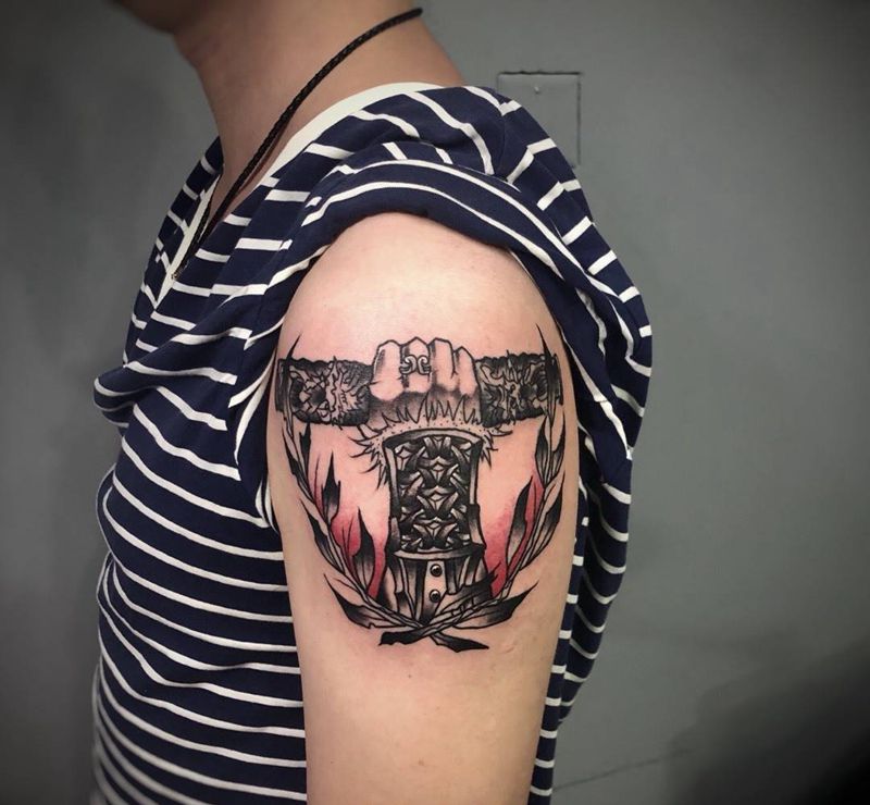 金箍棒纹身图片