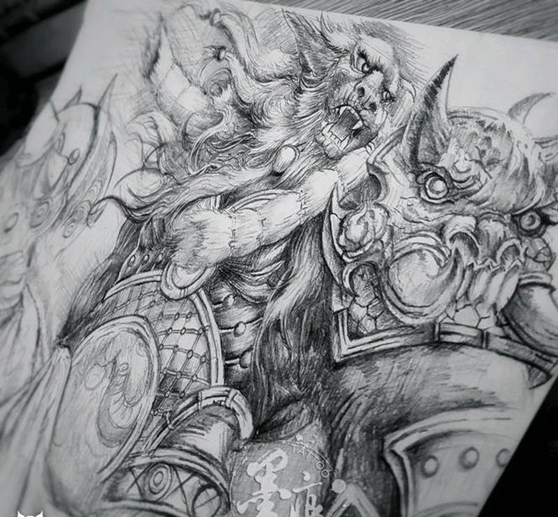 《牛魔王》纹身图片