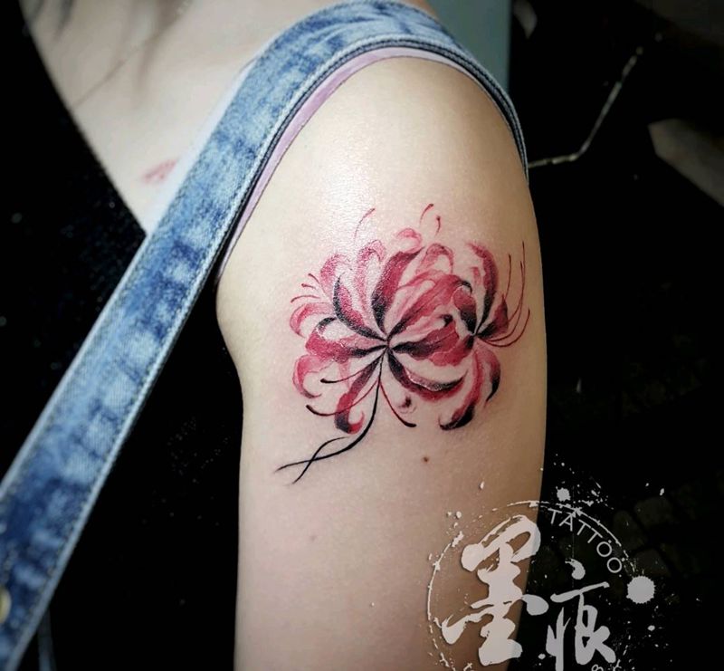 曼珠沙华纹身图片