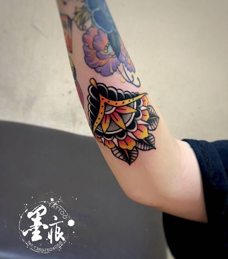 《欧美.school》纹身图片_手部手臂Old School纹身图案