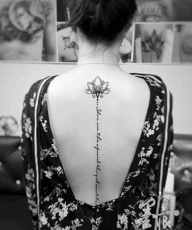 气质与美纹身图片_背部手部脚部清新几何字符植物静物原创成品纹身图案