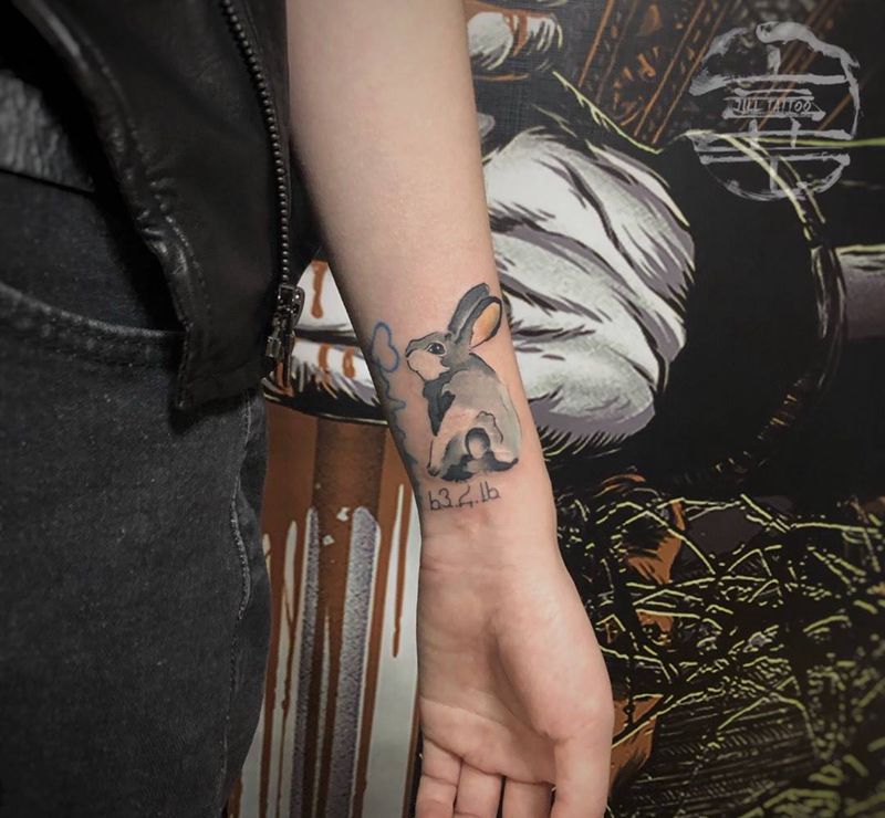 兔子纹身图片