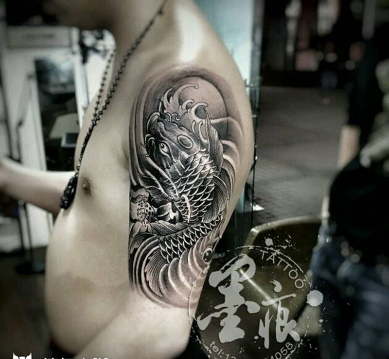 锦鲤纹身图片