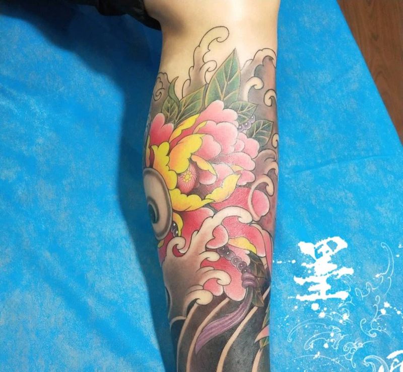 般诺。纹身图片_手臂脚部新传统几何纹身图案