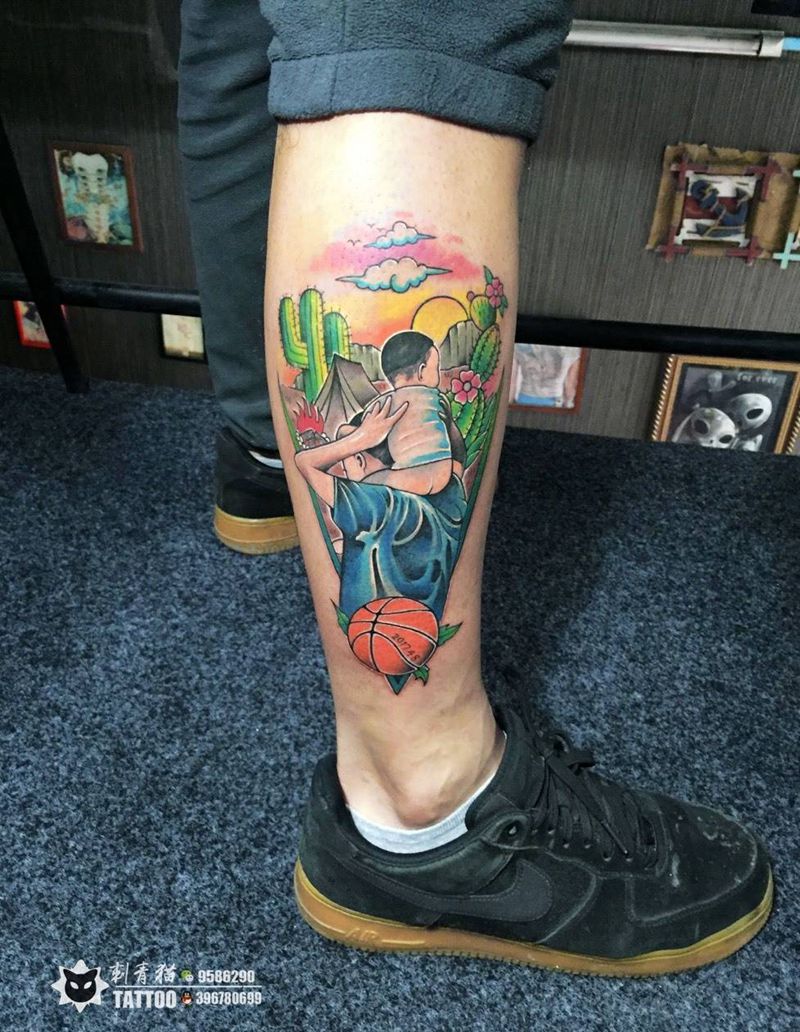 父爱如山纹身图片