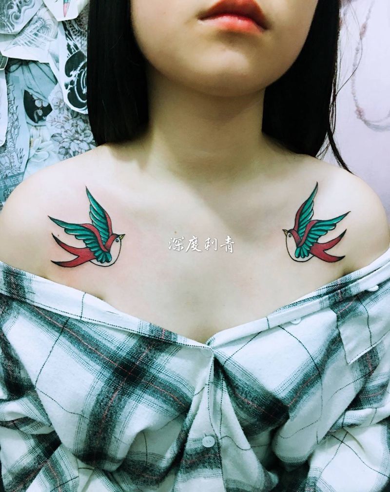 燕子纹身图片