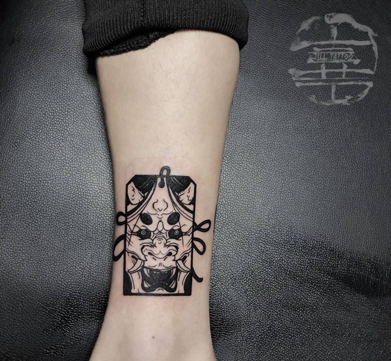 般若福牌纹身图片