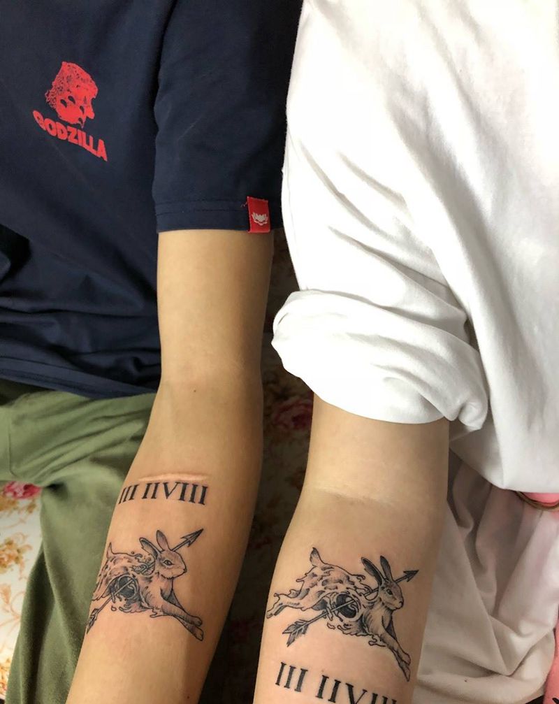 兔子纹身纹身图片