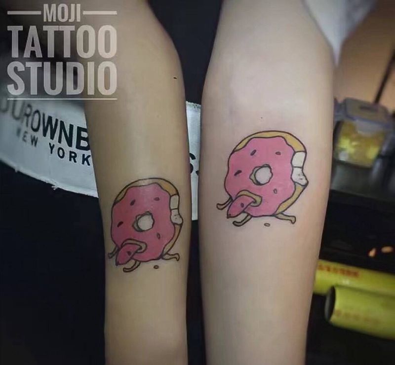 甜甜圈纹身图片