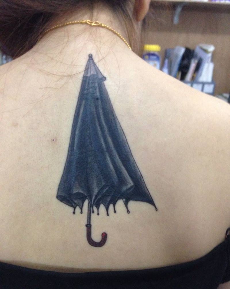 遮盖纹身。雨伞纹身纹身图片