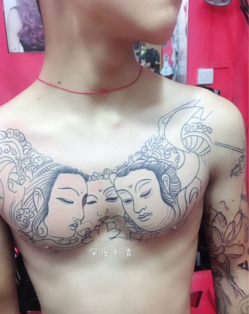 三面佛纹身图片