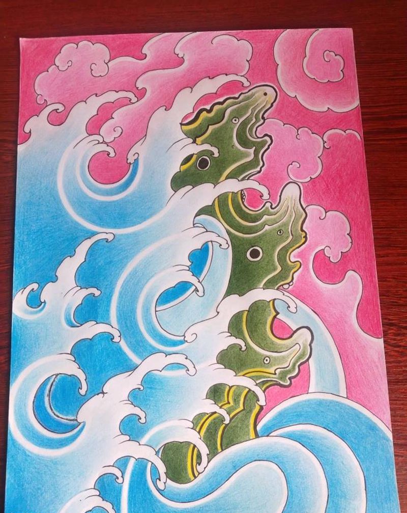 部分绘画创作纹身图片_手臂腿部新传统纹身图案