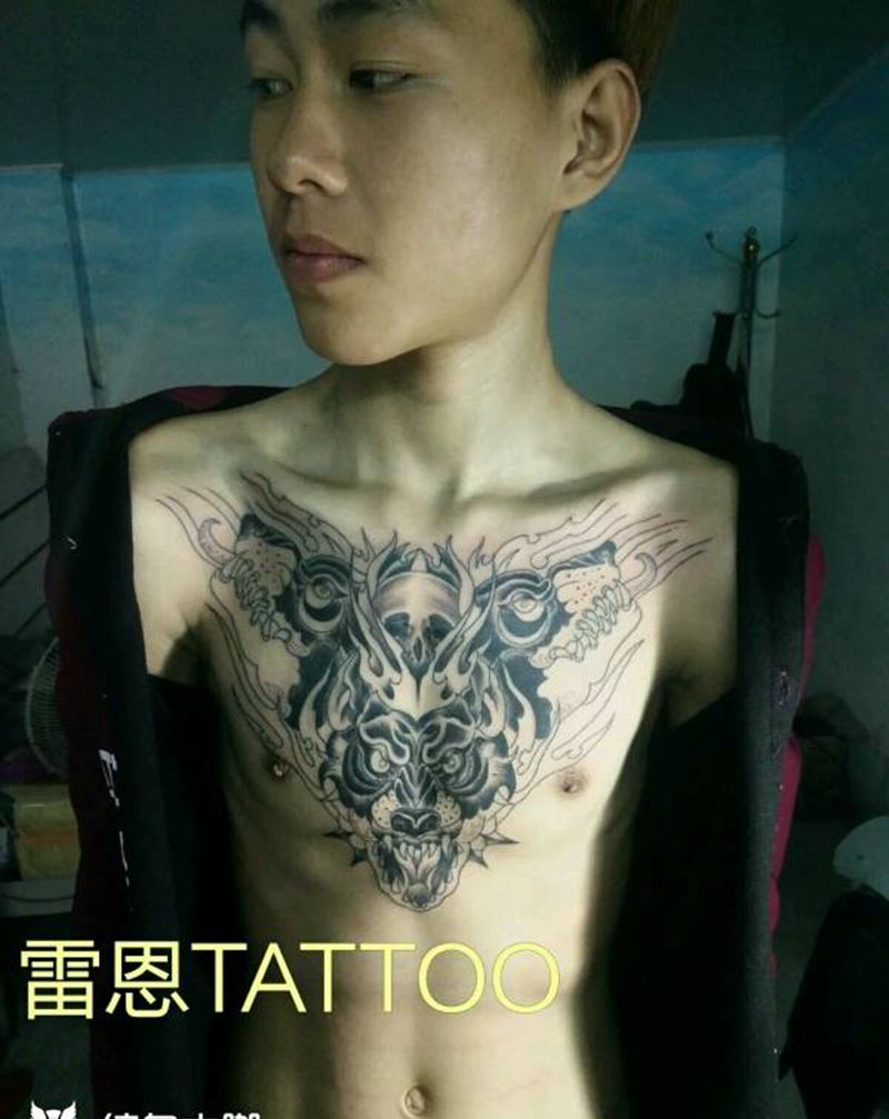 狼纹身图片