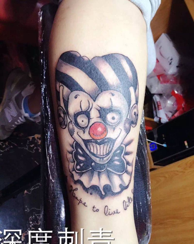 小丑纹身图片