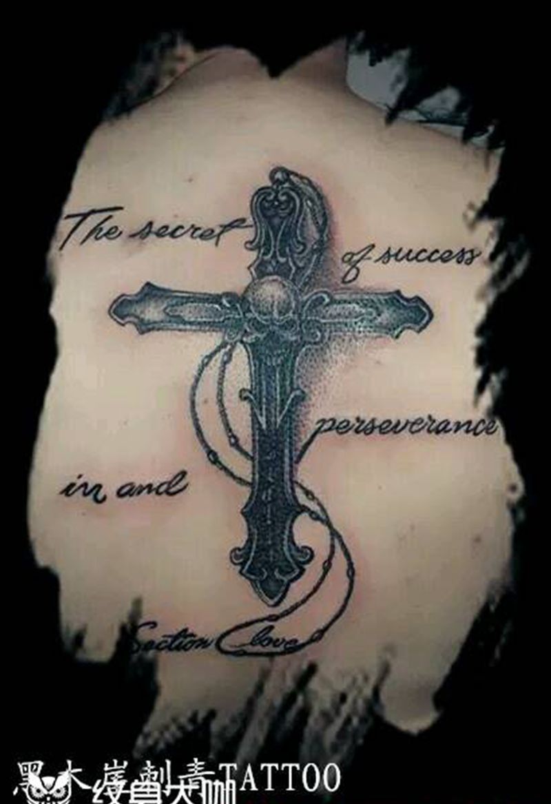 黑木崖刺青苹果作品纹身图片