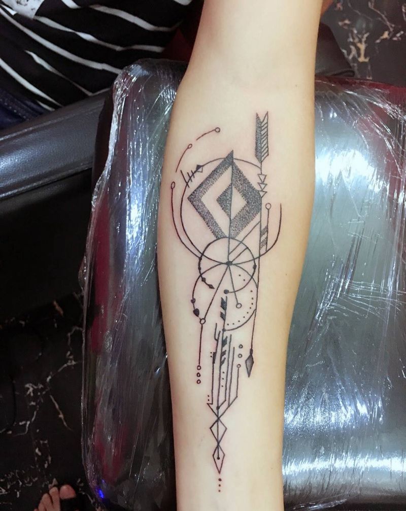 几何纹身图片
