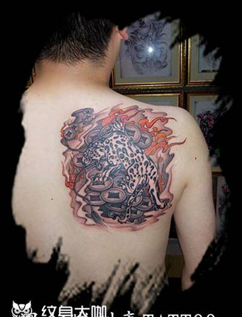 白银黑木崖刺青作品纹身图片