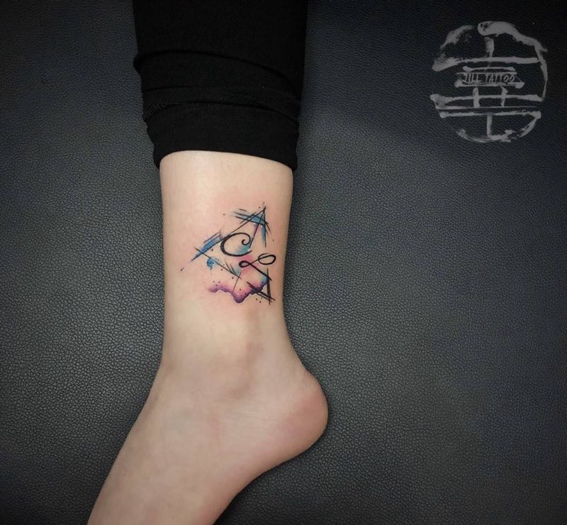 泼墨小图纹身图片