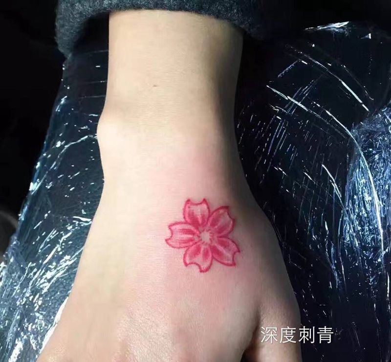樱花纹身图片