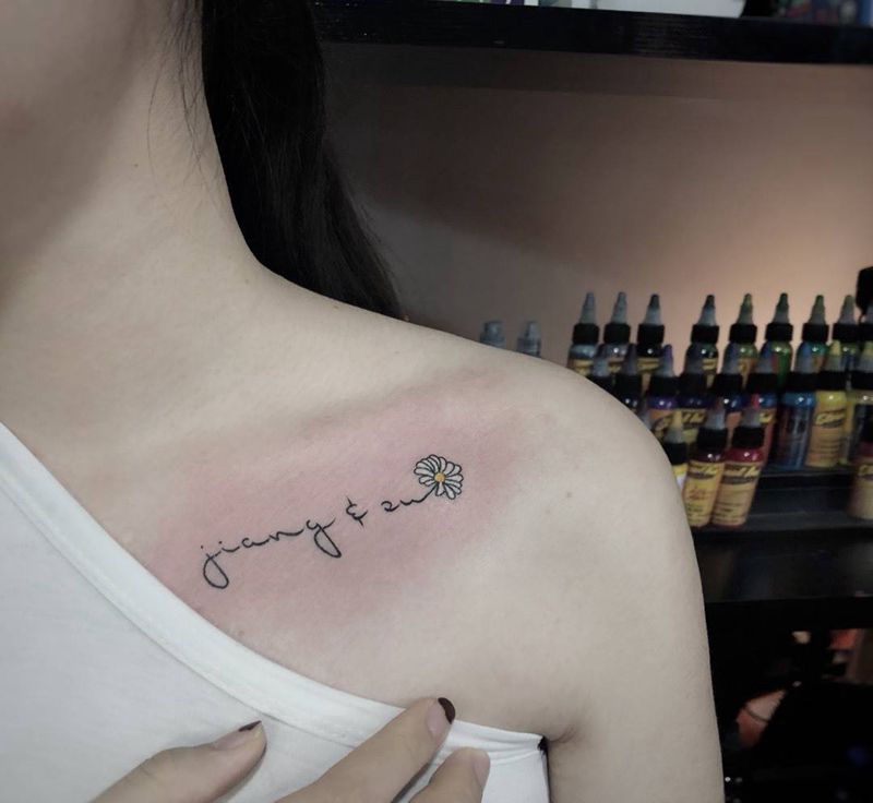 小清新英文纹身图片