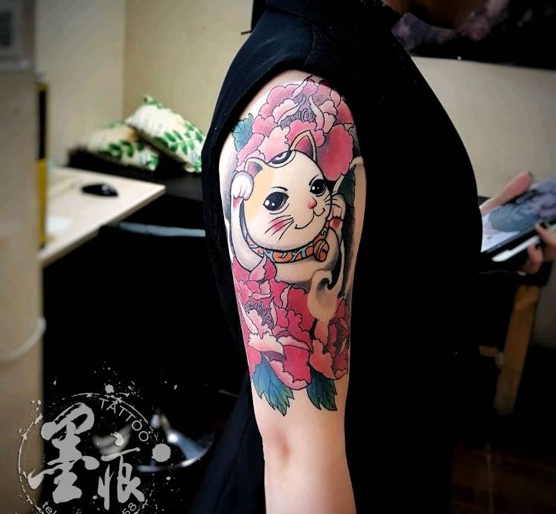 墨痕刺青纹身图片_手部脚部欧美国画原创成品纹身图案