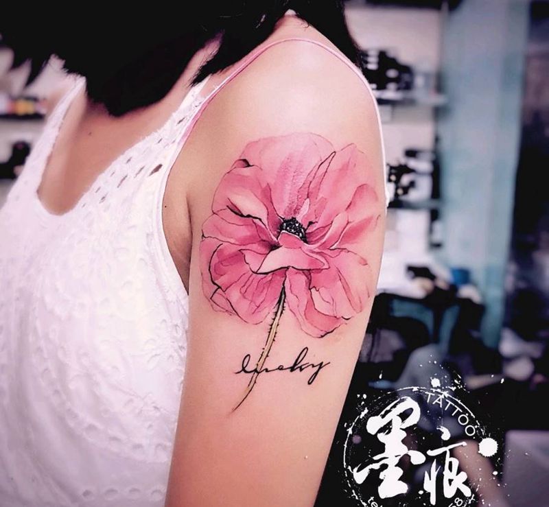 花纹身图片_臀部手臂腿部清新原创成品纹身图案